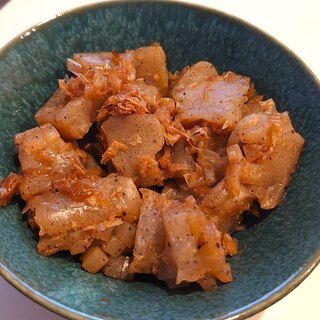 【簡単副菜】こんにゃくのおかか煮